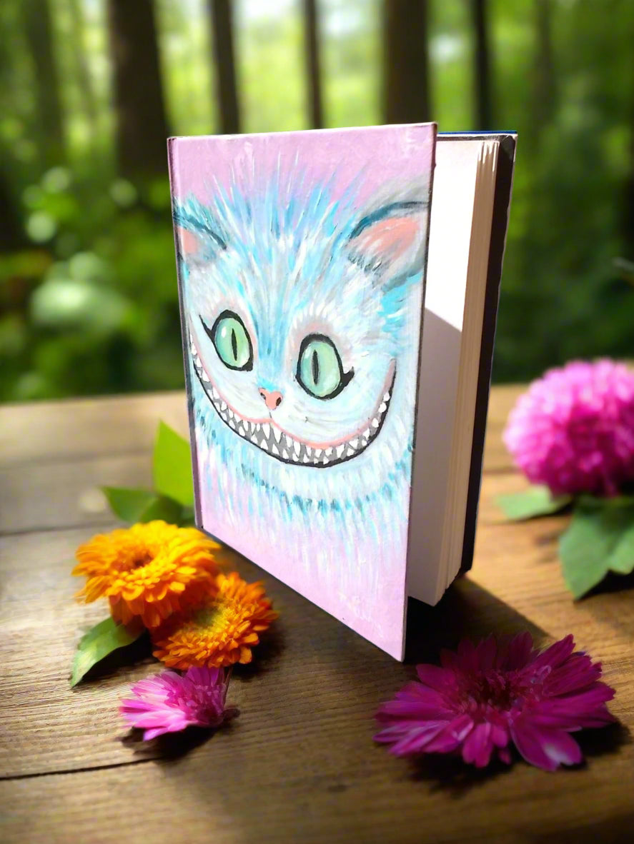 Cheshire Cat - Hand Painted Journal