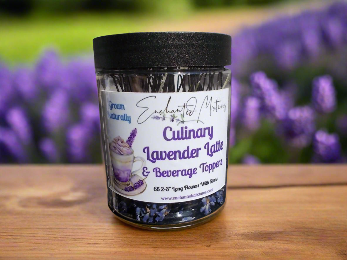 Lavender Latte Sprig Toppers - Culinary