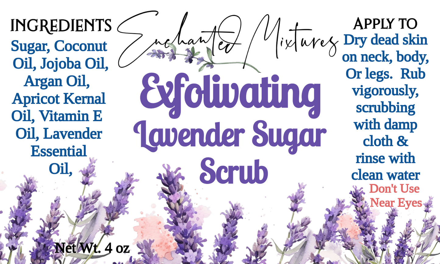 Lavender exfoliant sugar scrub