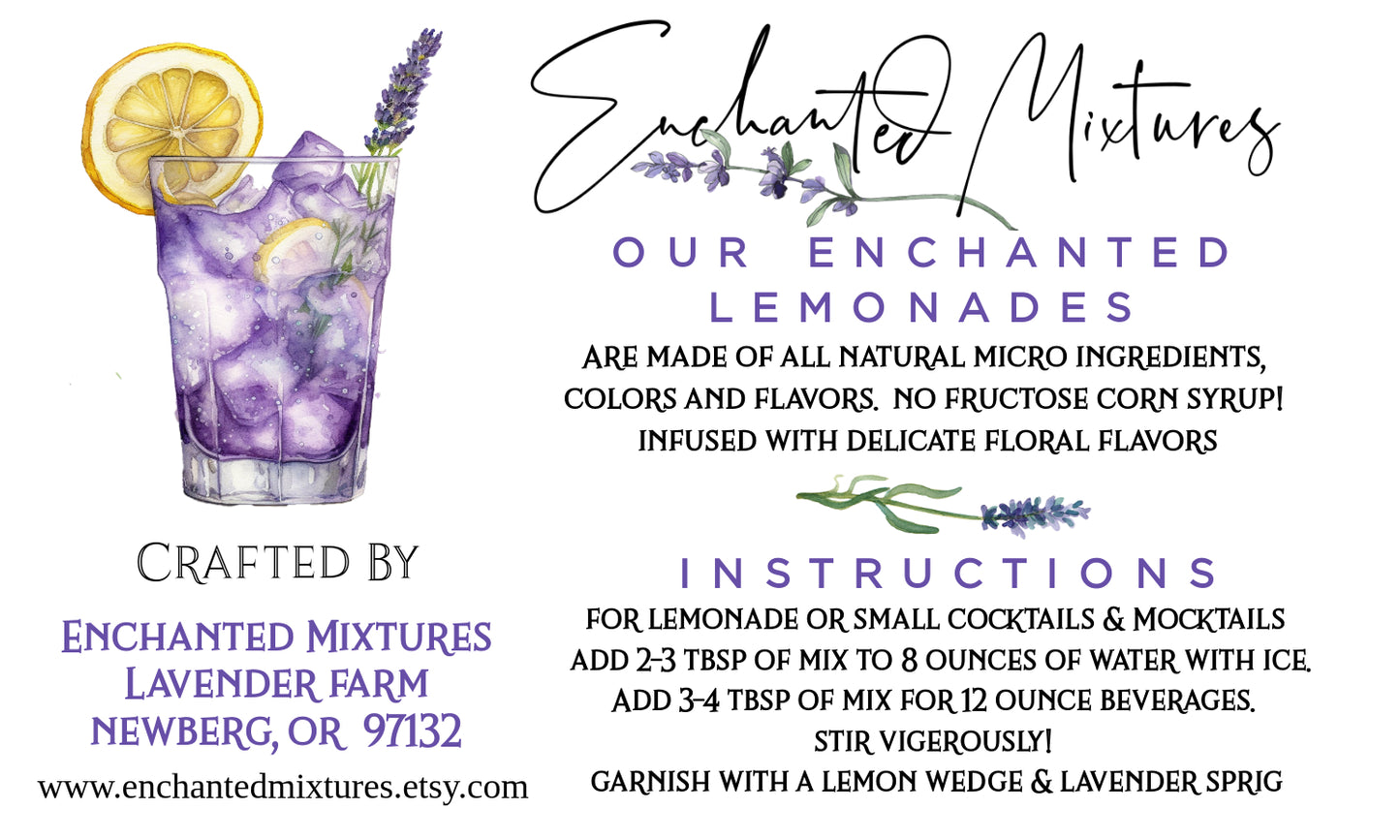 Magical Lavender Lemonade - All Natural - For Kids