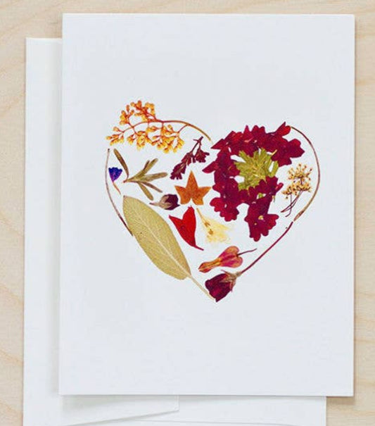 Petal People Press "HEART" Note Card