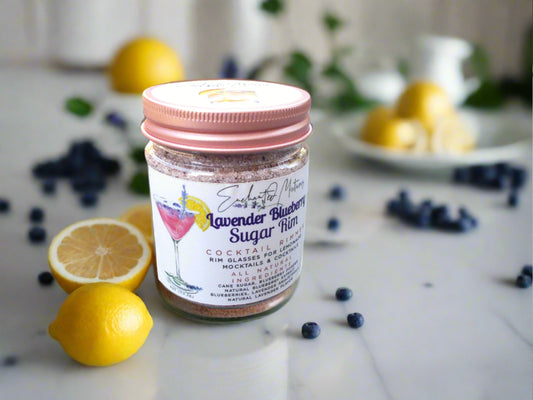 Lavender Blueberry Sugar Rim