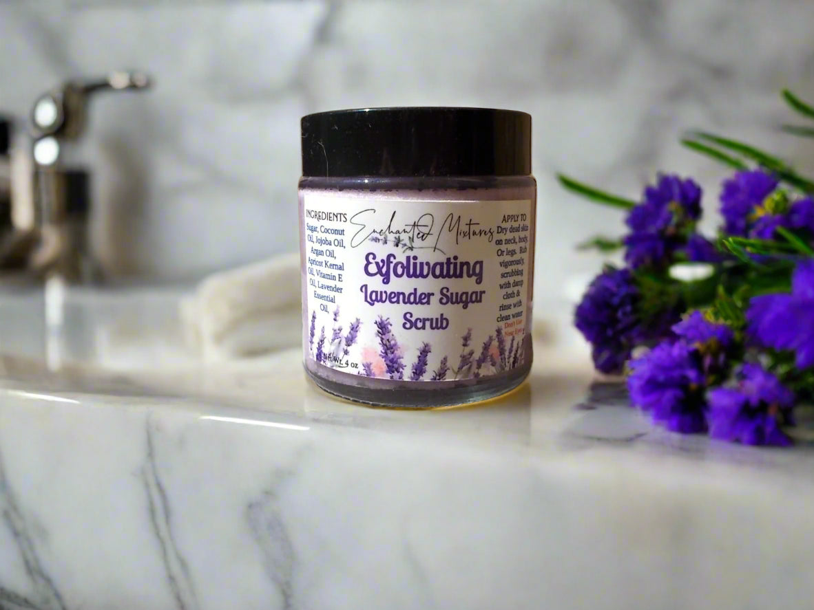 Lavender exfoliant sugar scrub
