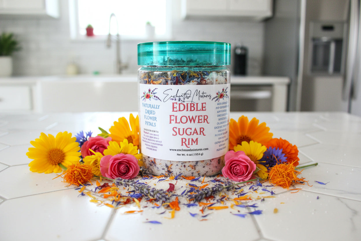 Edible Flower Sugar Rim
