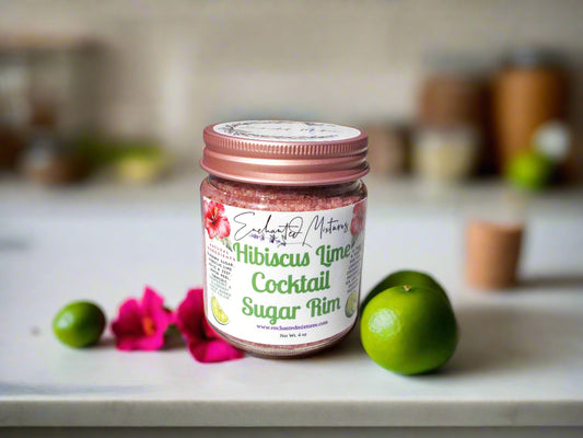 Hibiscus Lime Cocktail Sugar Rim