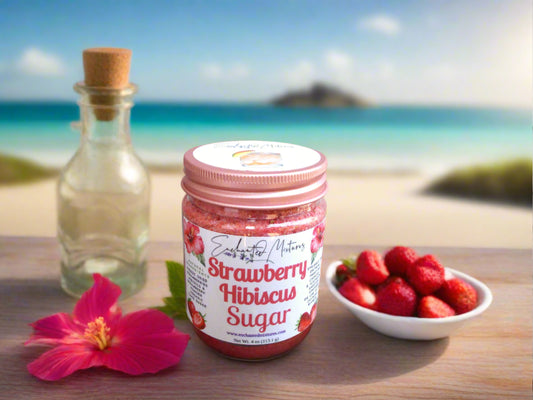 Strawberry Hibiscus Sugar