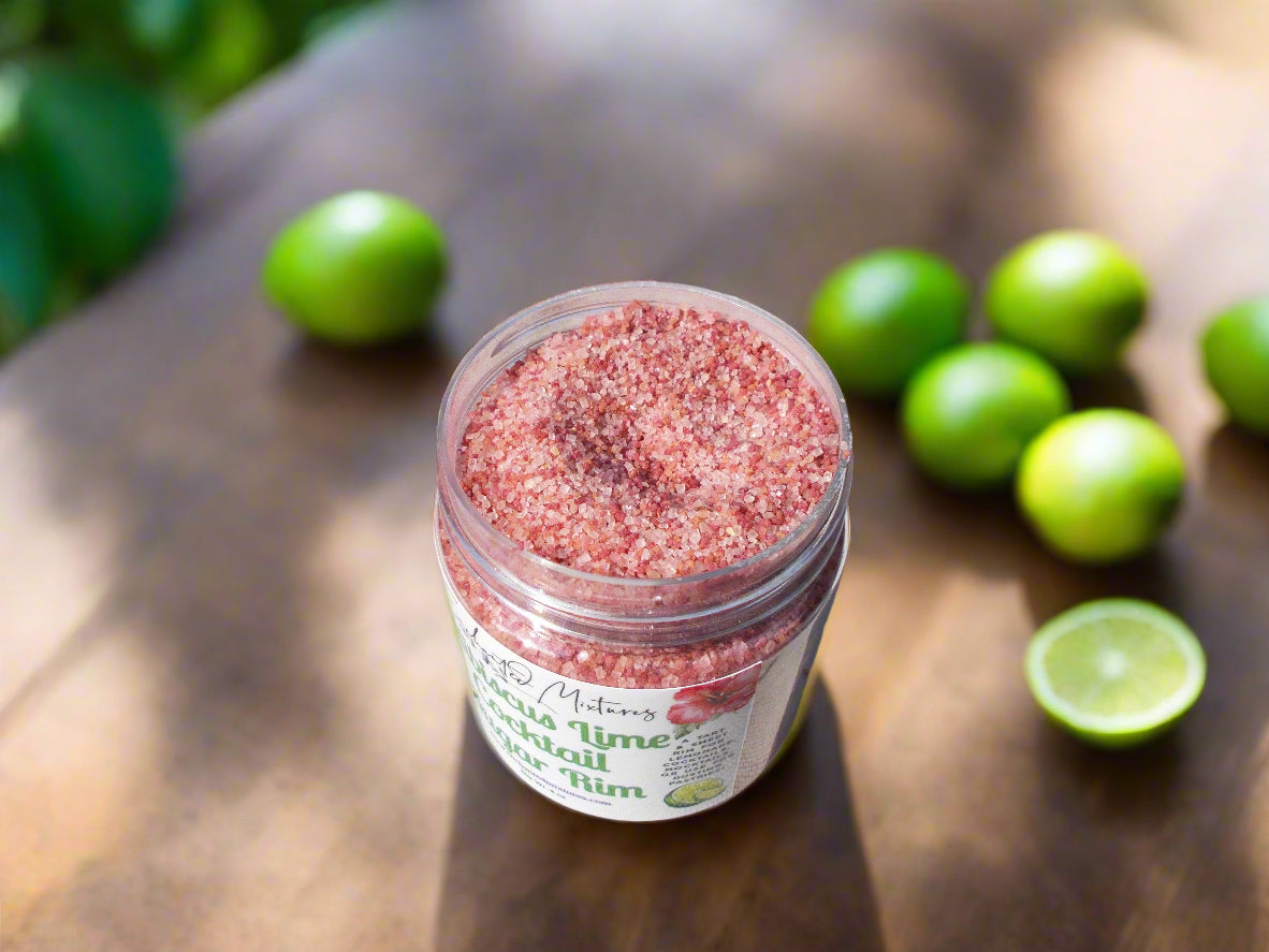 Hibiscus Lime Cocktail Sugar Rim