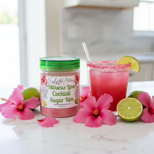 Hibiscus Lime Cocktail Sugar Rim