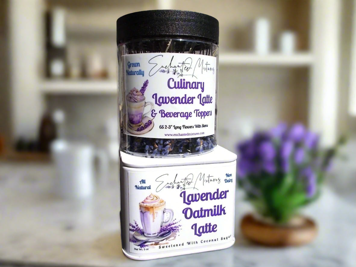 Lavender Latte Sprig Toppers - Culinary