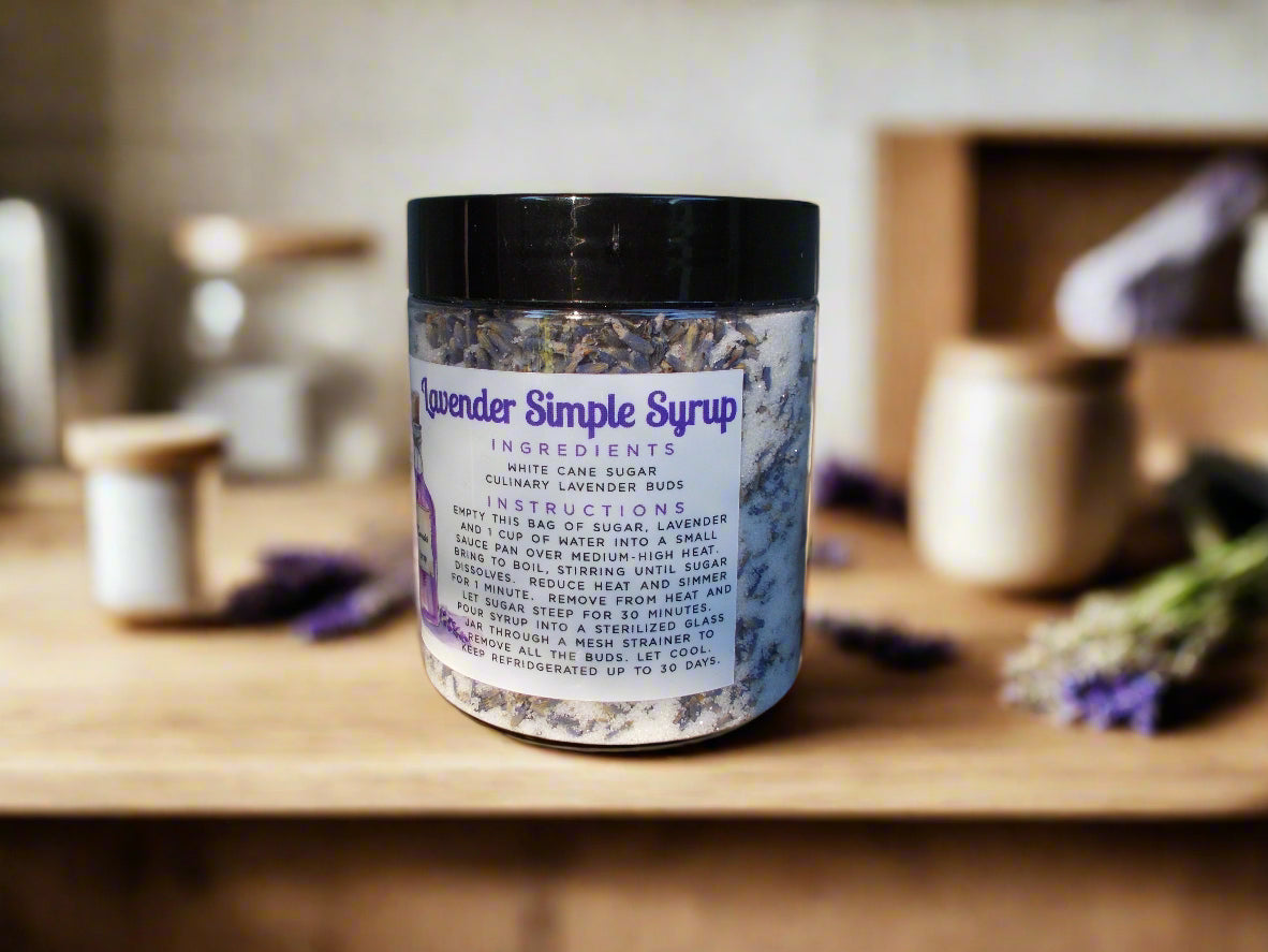 DIY Lavender Simple Syrup
