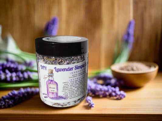 DIY Lavender Simple Syrup Mix