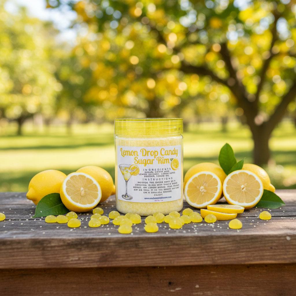 Lemon Drop Candy Sugar Cocktail Rim - All Natural