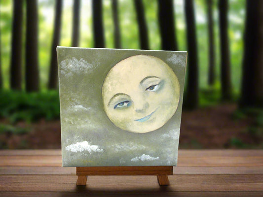 Lullaby Moon Painting - Original